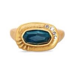 Kendra Scott Anna Vintage Gold Band Ring - Size 6